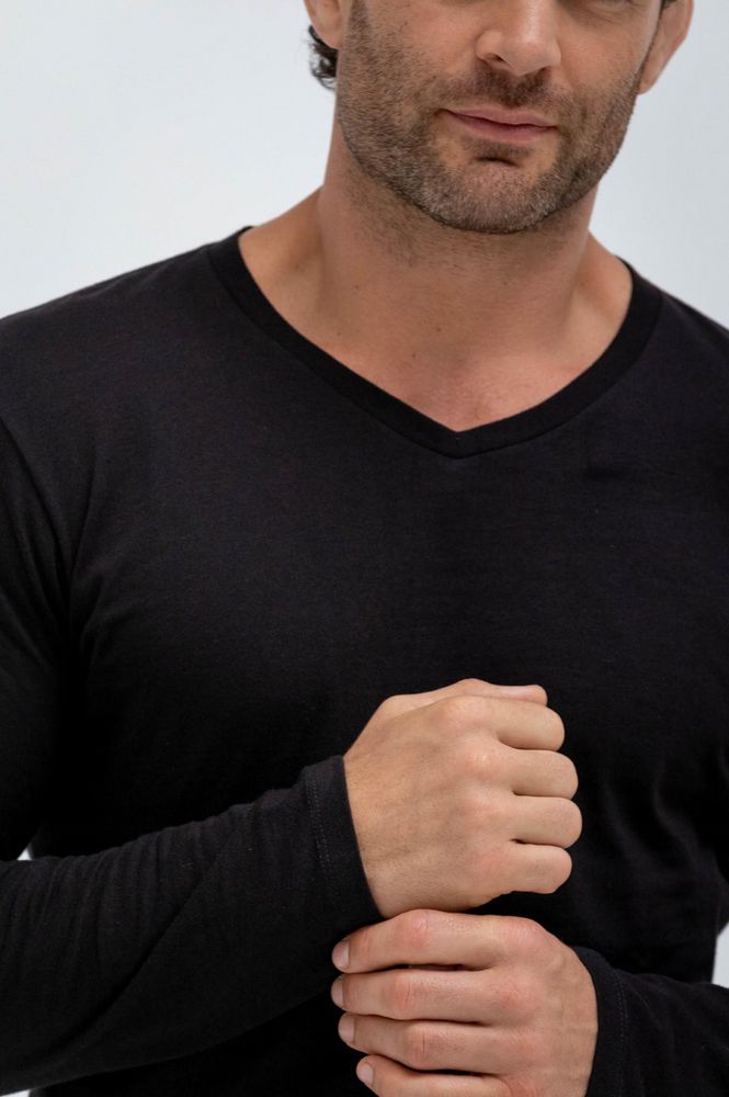 Camiseta Cuello en V  Clásico BRONZINI