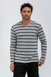 Camiseta Cuello en V  Clásico BRONZINI