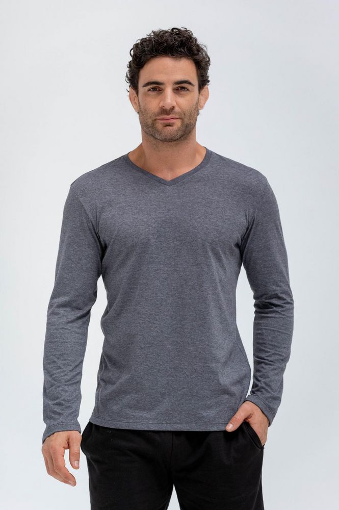 Camiseta Cuello en V  Clásico BRONZINI