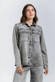 Chaqueta Botones Frontales Regular fit PEOPLE