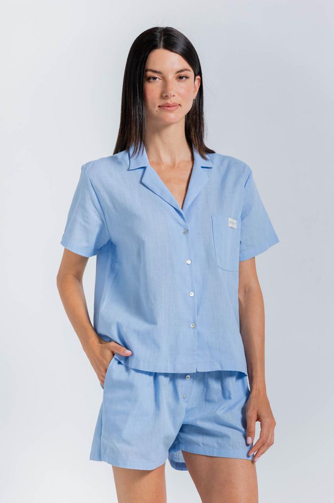 Camisa Pijama  Corta Amplia BRONZINI