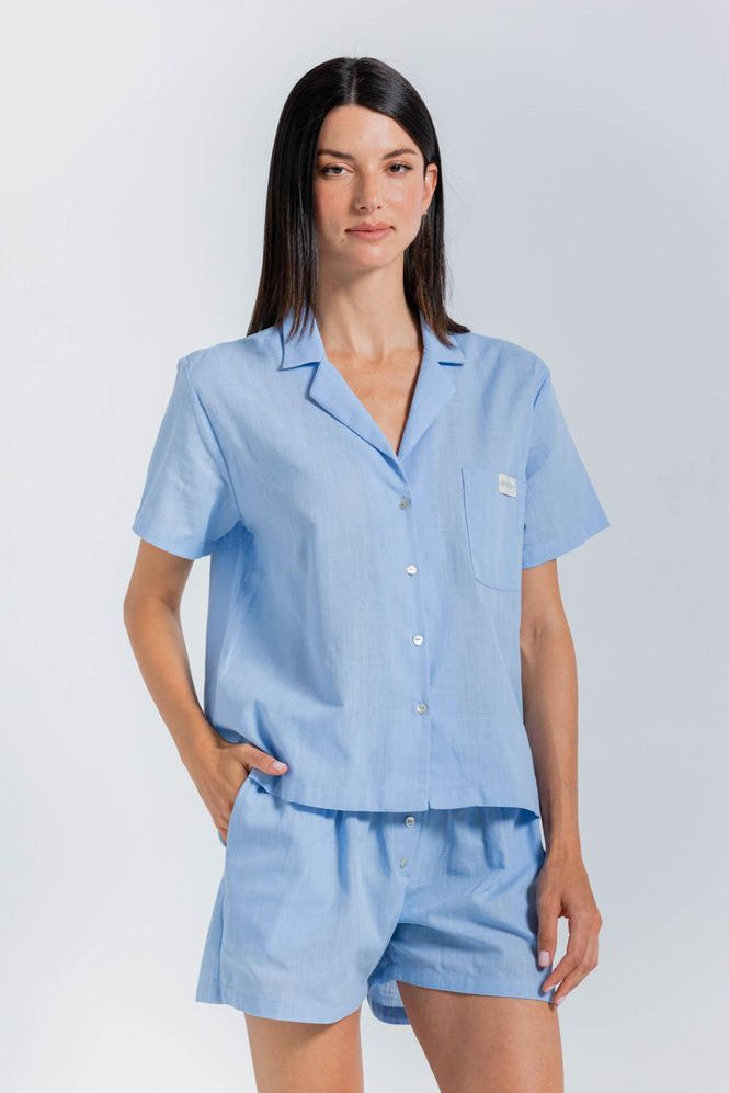 Camisa Pijama  Corta Amplia BRONZINI