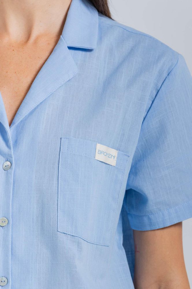 Camisa Pijama  Corta Amplia BRONZINI