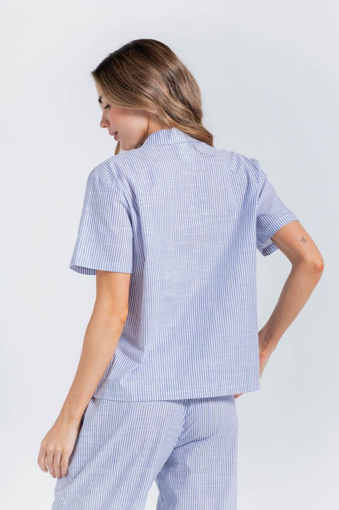 Camisa Pijama  Corta Amplia BRONZINI