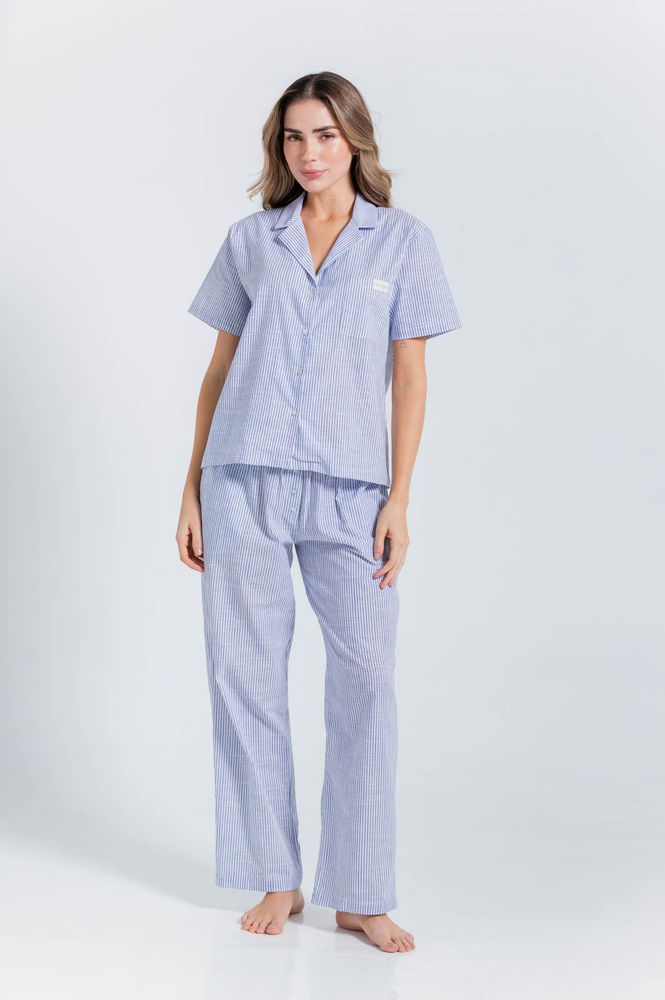 Camisa Pijama  Corta Amplia BRONZINI