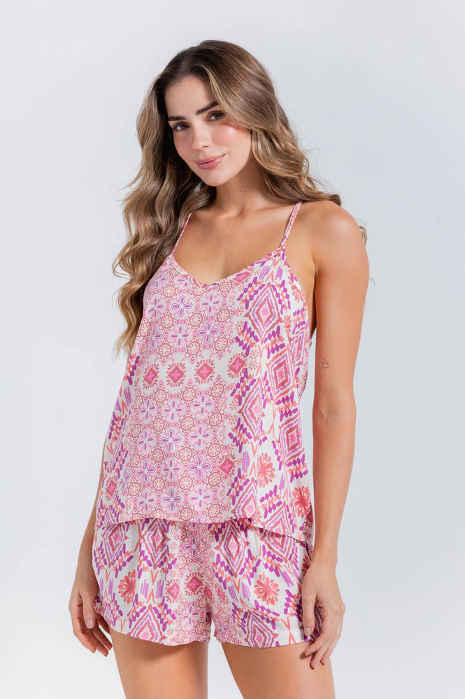 Camisa Pijama Tiras Amplia BRONZINI