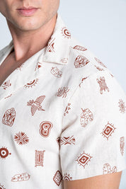 Camisa MANGA CORTA DE PLAYA BRONZINI