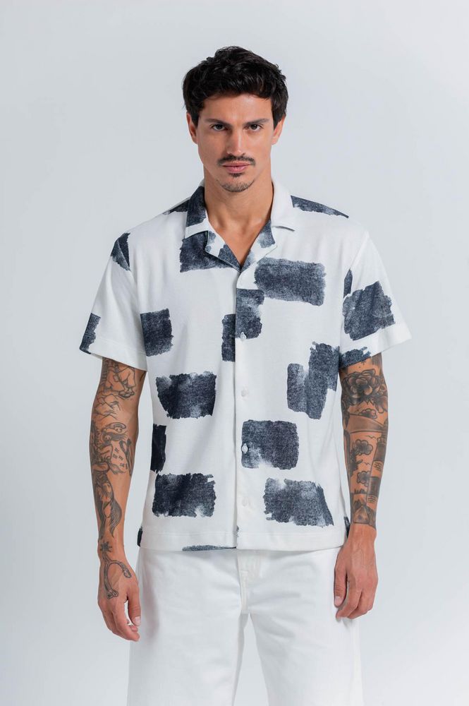 Camisa Estampada Oversize PEOPLE