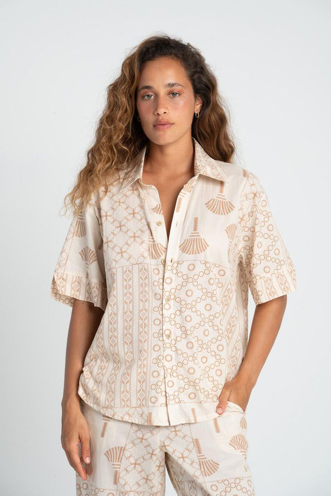 Camisa Manga corta Loose BRONZINI