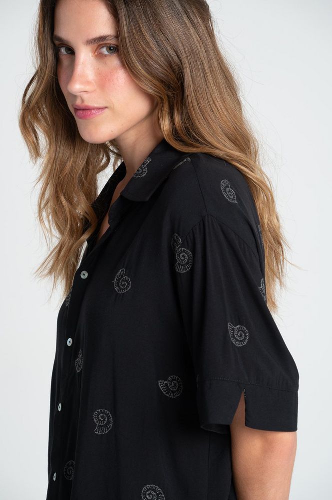 Camisa Manga corta Loose BRONZINI