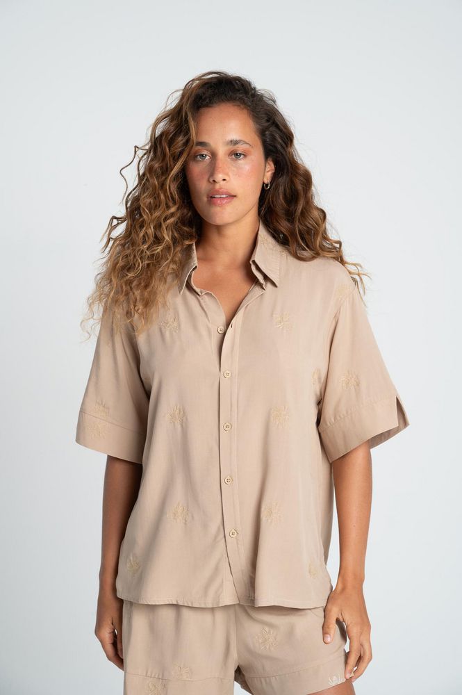 Camisa Manga corta Loose BRONZINI