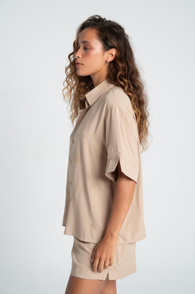 Camisa Manga corta Loose BRONZINI