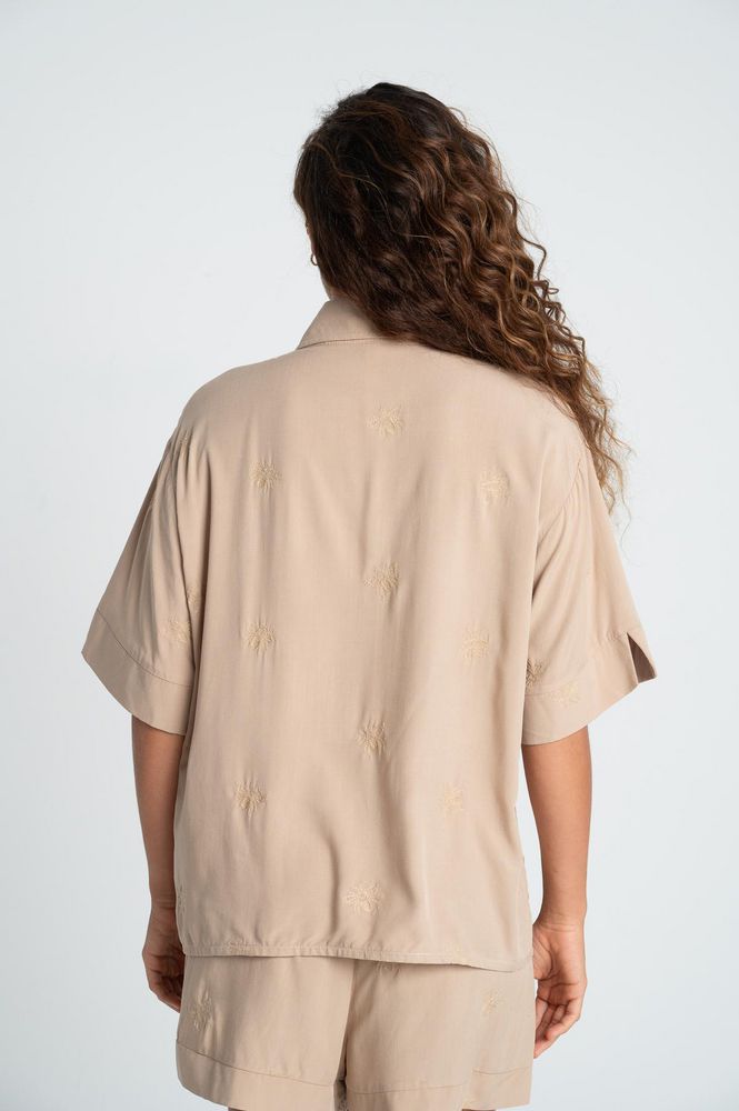 Camisa Manga corta Loose BRONZINI