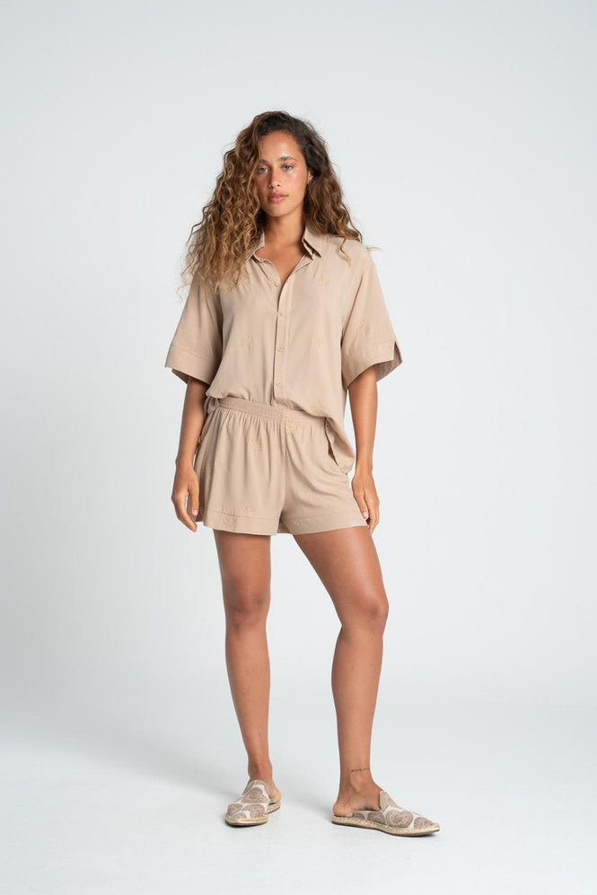 Camisa Manga corta Loose BRONZINI