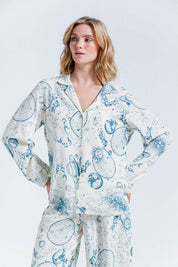 Camisa Pijama Manga Larga BRONZINI