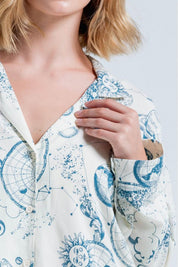 Camisa Pijama Manga Larga BRONZINI