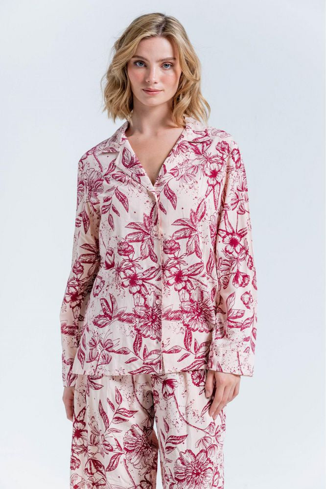 Camisa Pijama Manga Larga BRONZINI