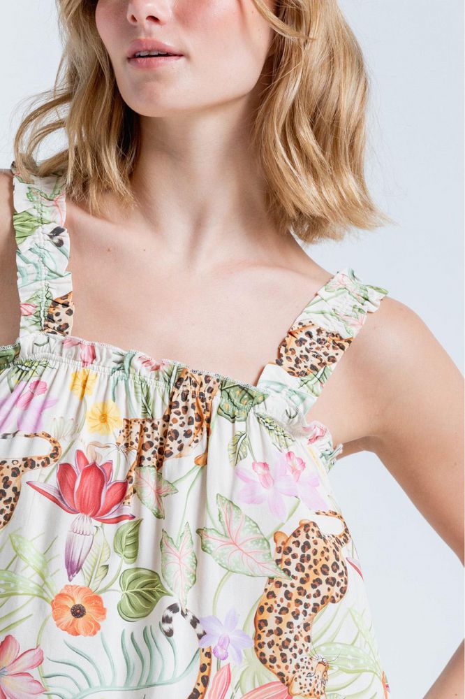 Camisa Pijama Tiras Amplia BRONZINI