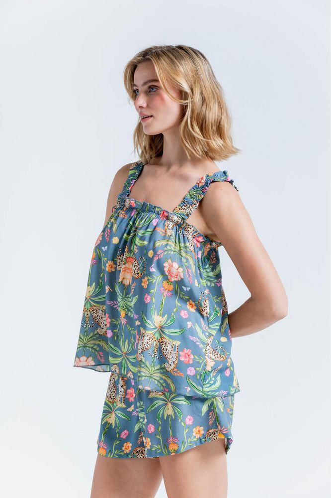 Camisa Pijama Tiras Amplia BRONZINI