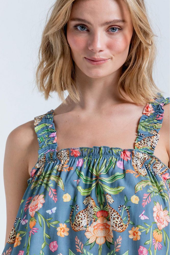 Camisa Pijama Tiras Amplia BRONZINI