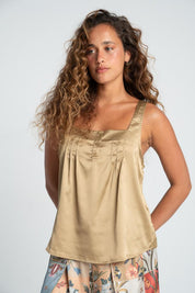 Camisa Escote cuadrado Regular fit BRONZINI