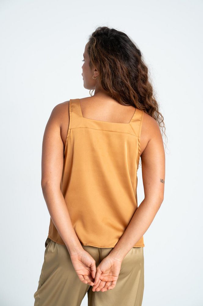 Camisa Escote cuadrado Regular fit BRONZINI