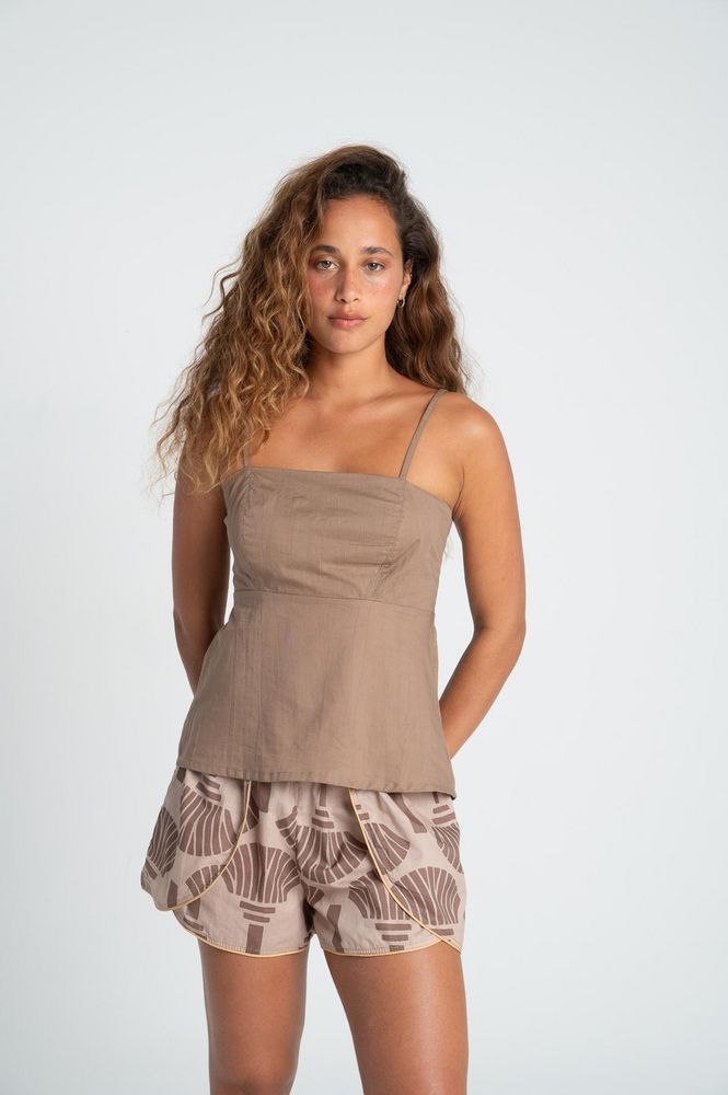 Camisa Escote cuadrado Regular fit BRONZINI