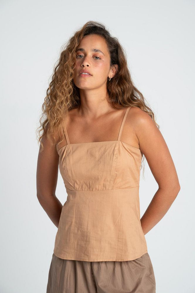 Camisa Escote cuadrado Regular fit BRONZINI
