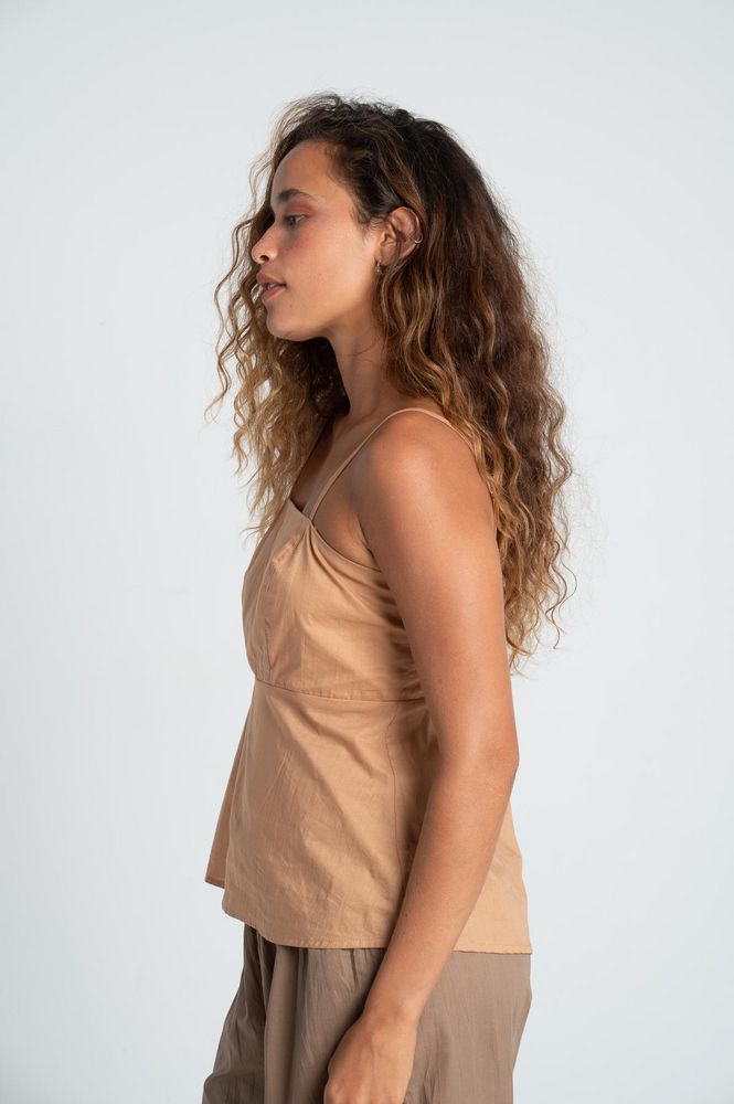 Camisa Escote cuadrado Regular fit BRONZINI