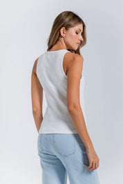 Camiseta manga sisa hombro  Ajustada ARKITECT