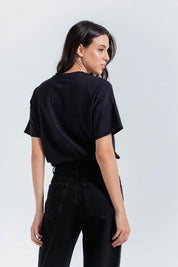 Camiseta Manga Corta,Cuello En Rib Amplia ARKITECT