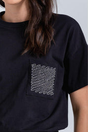 Camiseta Manga Corta,Cuello En Rib Amplia ARKITECT
