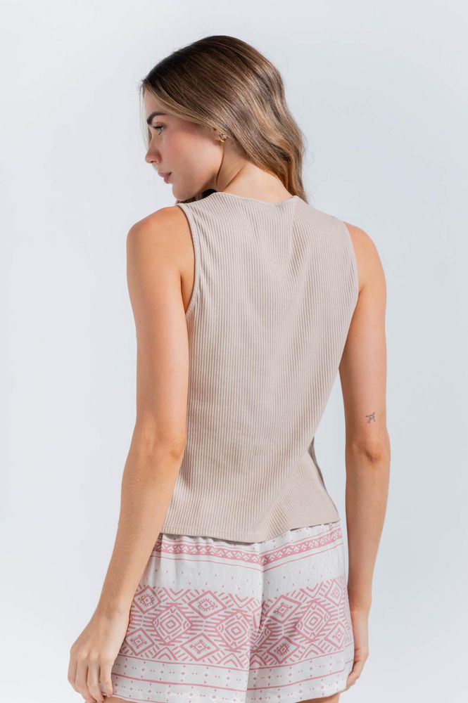 Camiseta Pijama Sisa Amplia BRONZINI