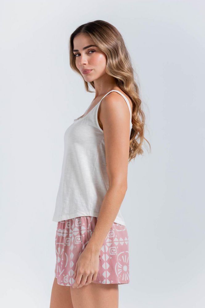 Camiseta Pijama Tiras Amplia BRONZINI