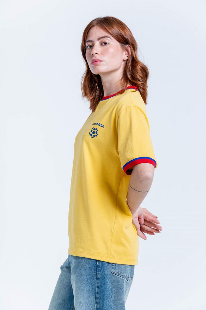 Camiseta Colombia Estampada Amplia FIFA