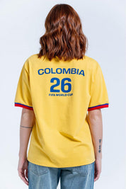 Camiseta Colombia Estampada Amplia FIFA