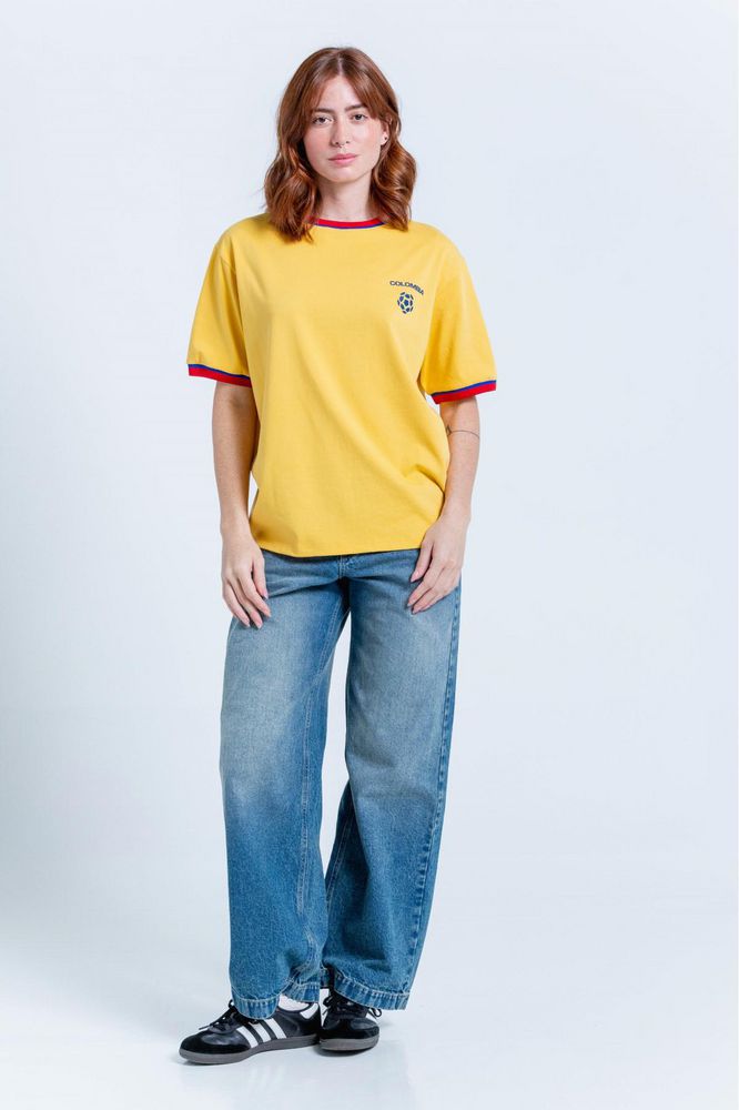 Camiseta Colombia Estampada Amplia FIFA