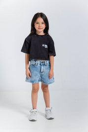 Camiseta Manga Corta Cropped PEOPLE