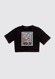 Camiseta Manga Corta Cropped PEOPLE