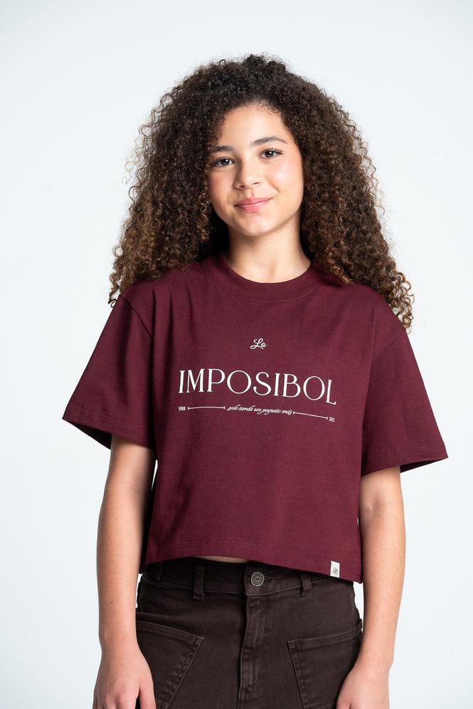 Camiseta Manga Corta Crop top PEOPLE