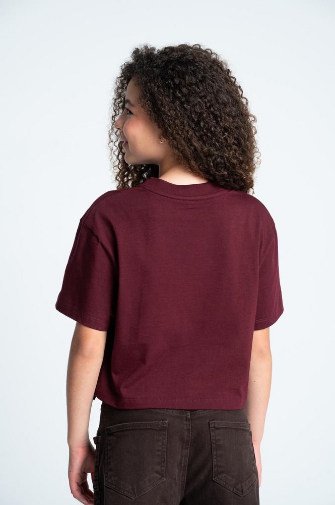 Camiseta Manga Corta Crop top PEOPLE