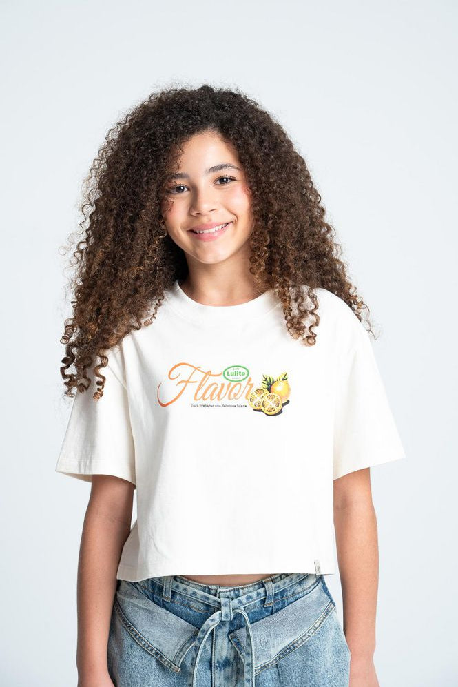 Camiseta Manga Corta Crop top PEOPLE