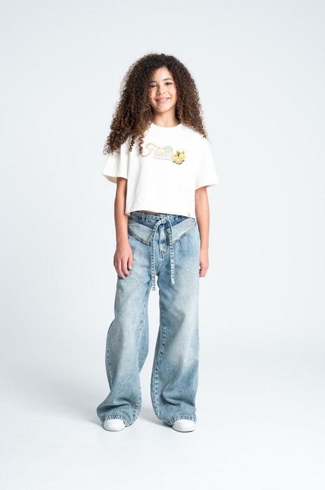 Camiseta Manga Corta Crop top PEOPLE