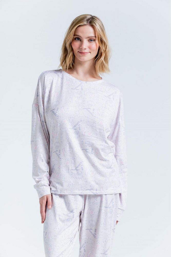 Camiseta Pijama Manga Larga BRONZINI