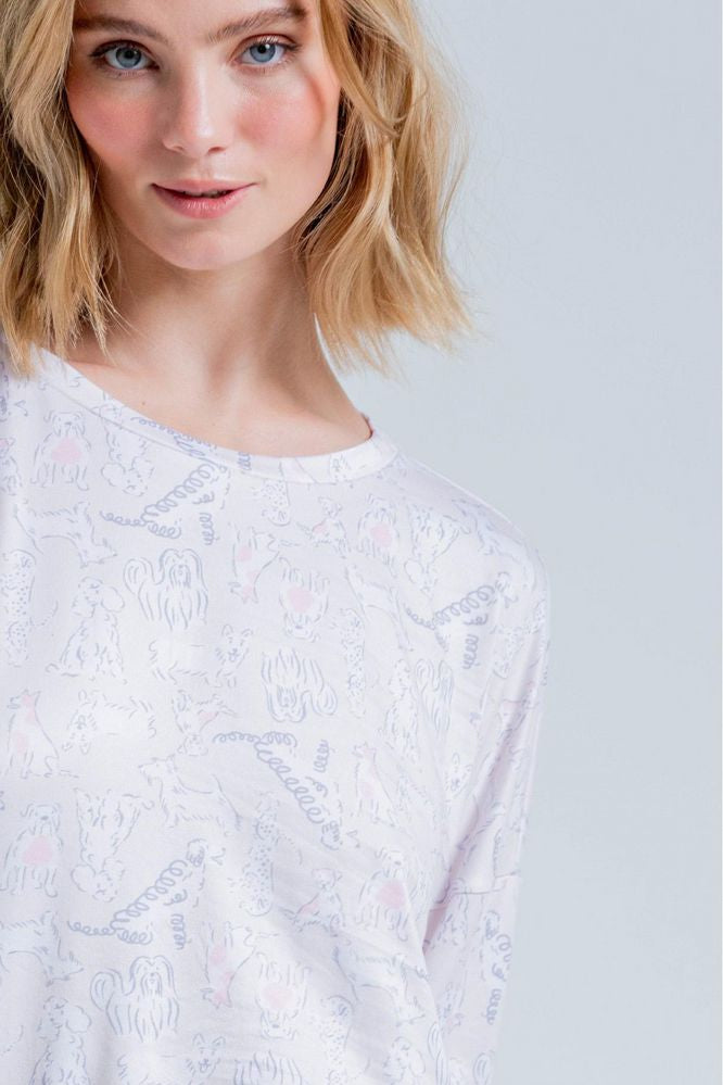 Camiseta Pijama Manga Larga BRONZINI