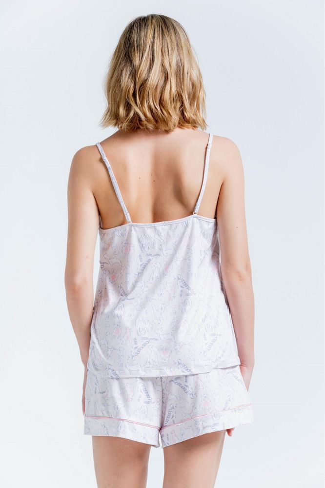 Camiseta Pijama Tiras BRONZINI