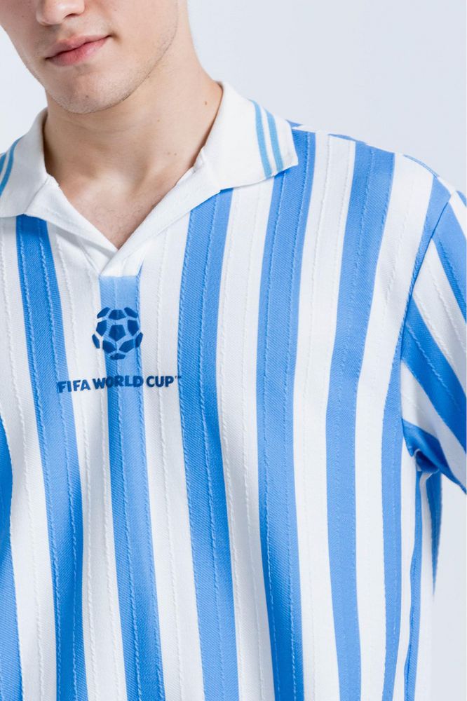 Camiseta Tipo Polo Rayas FIFA