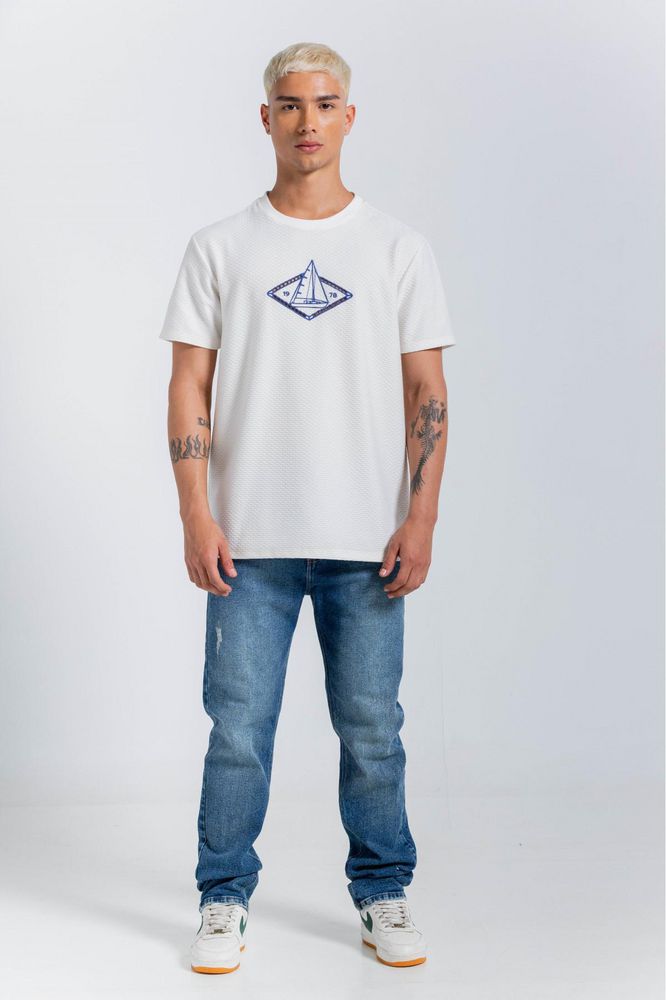 Camiseta Textura Regular fit PEOPLE