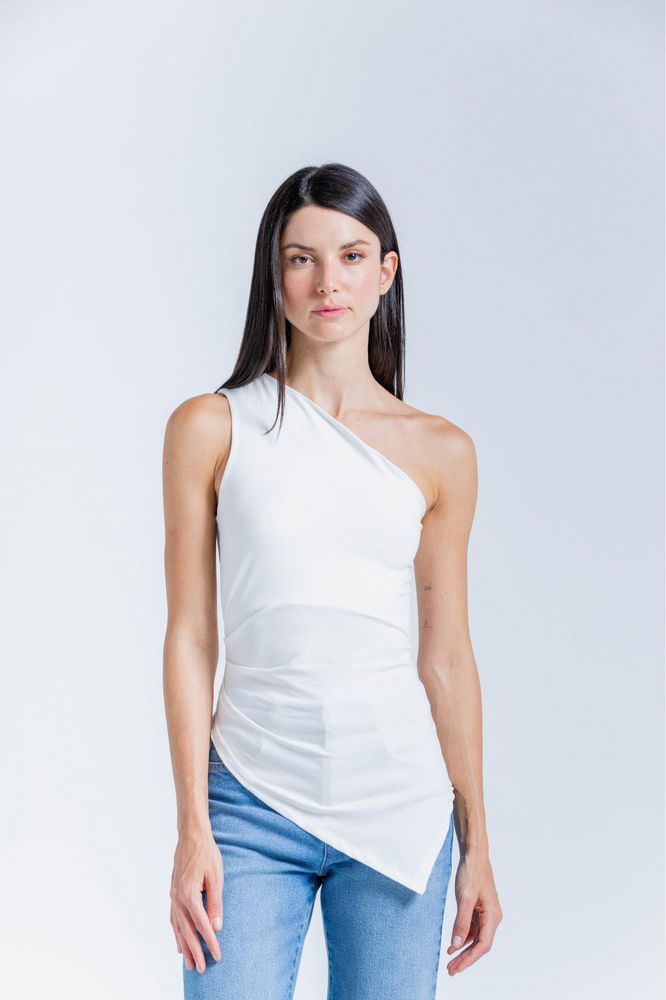 Camiseta Un Solo Hombro Ajustada ARKITECT