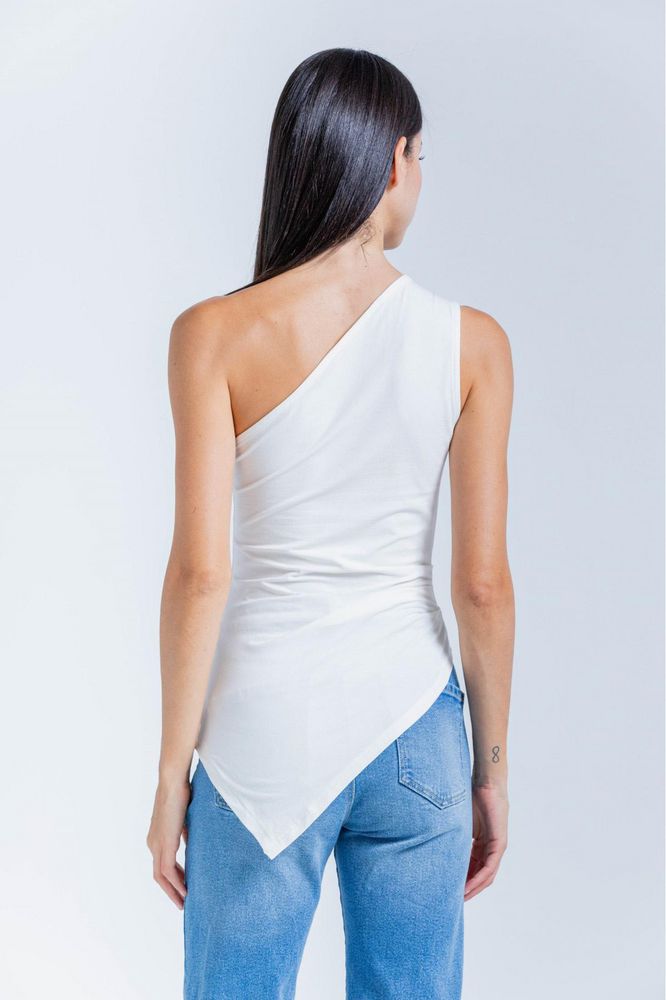 Camiseta Un Solo Hombro Ajustada ARKITECT
